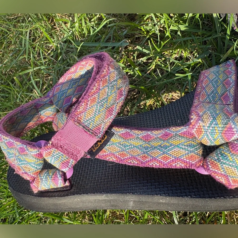 Women's Teva Original Universal Miramar Fade Dark Purple Multi size 8 - Picture 5 of 6